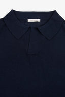 Polo in maglia armaturata navy-Dan John