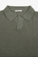 Polo in maglia armaturata verde-Dan John