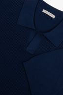Polo in maglia collo aperto armaturata royal-Dan John