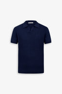 Polo in maglia collo aperto armaturata royal-Dan John