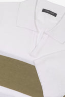 Polo in maglia color block verde-Dan John