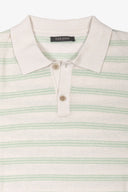 Polo in maglia con righe menta-Dan John