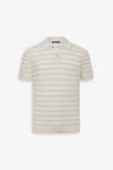 Polo in maglia con righe menta-Dan John