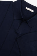 Polo in maglia costa piatta navy-Dan John
