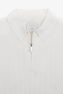 Polo in maglia half zip DNJ panna-Dan John