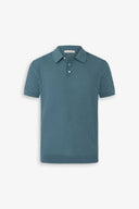 Polo in maglia punto mattonella petrolio