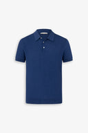 Polo in maglia punto mattonella royal