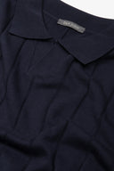 Polo in maglia riga verticale navy-Dan John