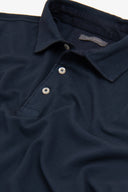 Polo piquet armaturata blu-Dan John