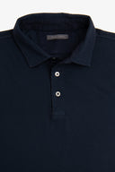 Polo piquet armaturata blu-Dan John