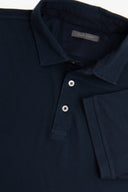 Polo piquet armaturata blu-Dan John