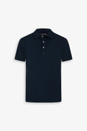 Polo piquet armaturata blu-Dan John