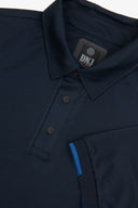 Polo tecnica con bottoni blu DNJ-Dan John