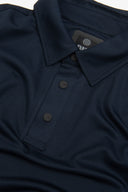 Polo tecnica con bottoni blu DNJ-Dan John
