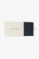 Portafoglio in pelle blu-Dan John