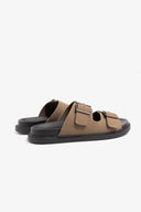 Sandalo ecosuede taupe