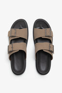 Sandalo ecosuede taupe