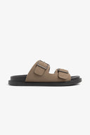 Sandalo ecosuede taupe
