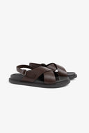 Sandalo ecosuede testa di moro