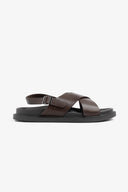 Sandalo ecosuede testa di moro