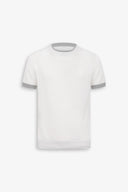 T-shirt in maglia DNJ panna-Dan John