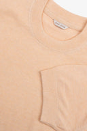 T-shirt in maglia armaturata pesca