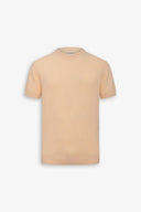 T-shirt in maglia armaturata pesca