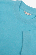 T-shirt in maglia armaturata turchese-Dan John