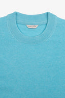 T-shirt in maglia armaturata turchese-Dan John