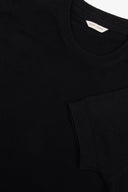T-shirt in maglia melange nero-Dan John