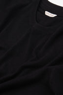 T-shirt in maglia melange nero-Dan John