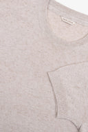T-shirt in maglia melange sabbia-Dan John