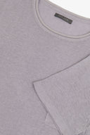 T-shirt in maglia misto lino con taschino lavanda-Dan John