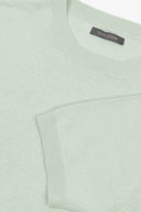 T-shirt in maglia misto lino menta-Dan John