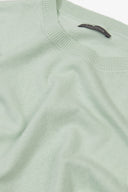 T-shirt in maglia misto lino menta-Dan John