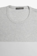 T-shirt in maglia riga piazzata polvere-Dan John