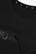 T-shirt inserto rete con logo nero DNJ-Dan John