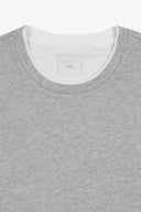 T-shirt profili a contrasto DNJ grigio-melange-Dan John