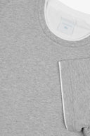 T-shirt profili a contrasto DNJ grigio-melange-Dan John
