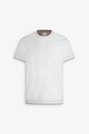 T-shirt profili a contrasto DNJ panna-Dan John
