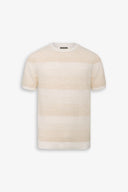 T-shirt riga degradè sabbia-Dan John