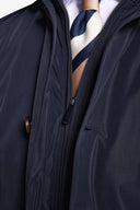 Trench con pettorina navy-Dan John