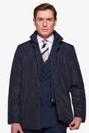 Trench con pettorina navy-Dan John