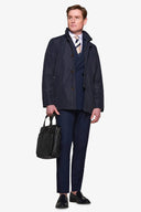 Trench con pettorina navy-Dan John