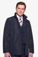 Trench con pettorina navy-Dan John