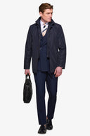 Trench con pettorina navy-Dan John