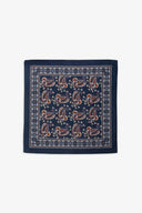 Bandana motivo geometrico blu