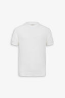 T-shirt in maglia armaturata panna