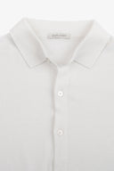 Camicia in maglia maniche corte bianca
