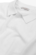 Polo in maglia armaturata bianca